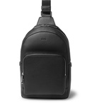 Hugo Boss - Crosstown Full-Grain Leather Backpack - Black