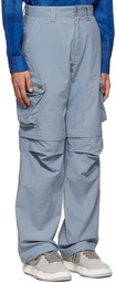 Kenzo Blue Cotton Cargo Pants