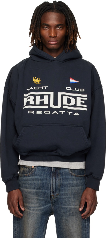 Photo: Rhude Black 'Rhude Regatta Club' Hoodie
