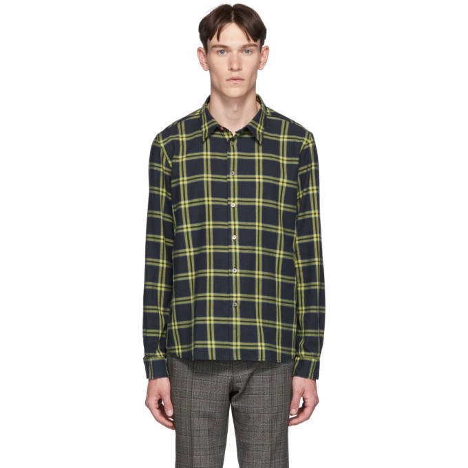 Photo: PS by Paul Smith Black Check Regular Fit Short Sleeve Shirt
