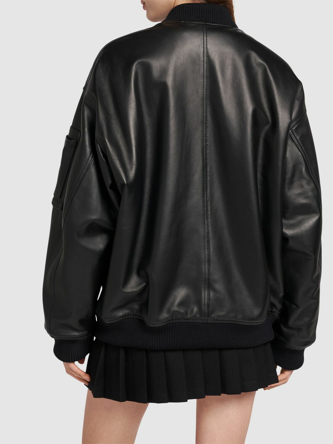 DSQUARED2 Zip-up Faux Leather Bomber Jacket Dsquared2