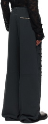 MM6 Maison Margiela Black Distressed Sweatpants