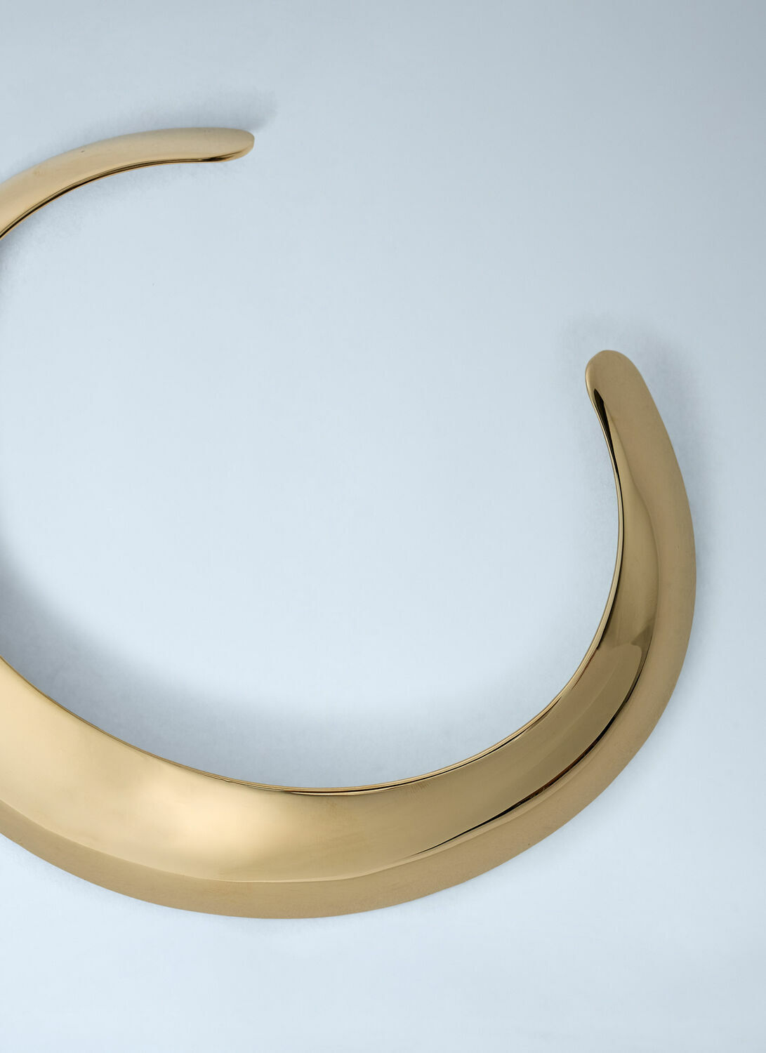 Saint Laurent Polished Metal Cuff Bracelet