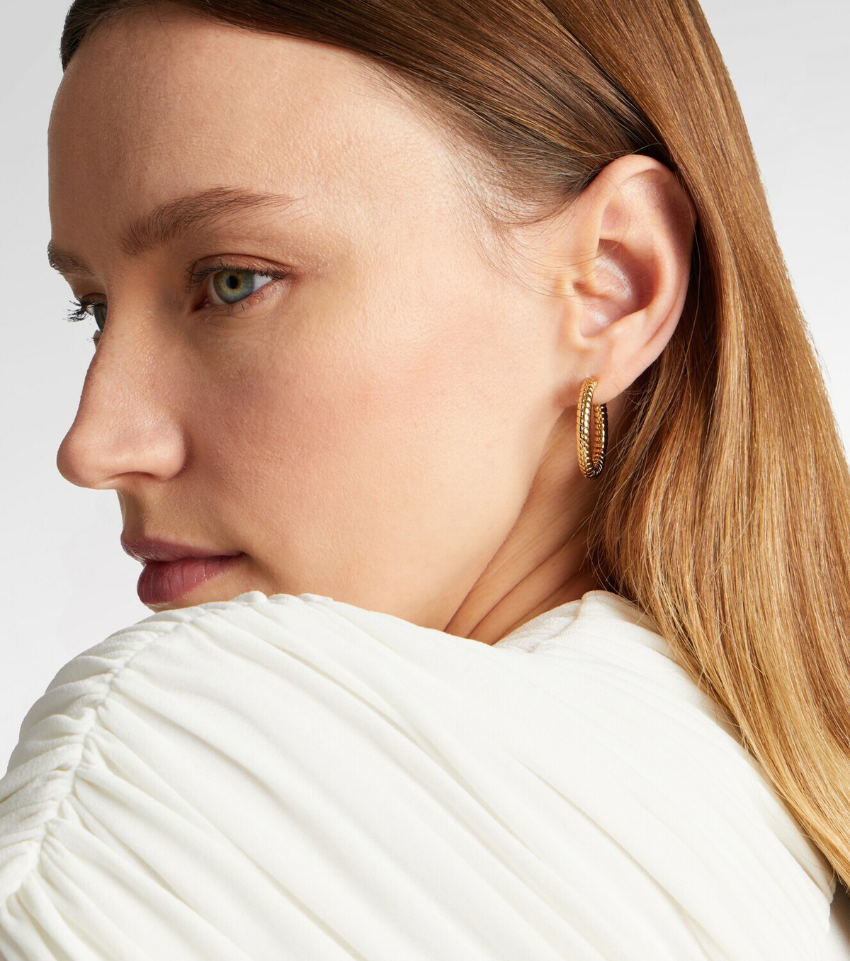 Jennifer Fisher Madison Avenue gold-plated hoop earrings
