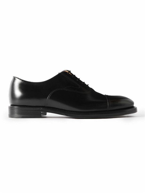 Photo: Brunello Cucinelli - Leather Oxford Shoes - Black