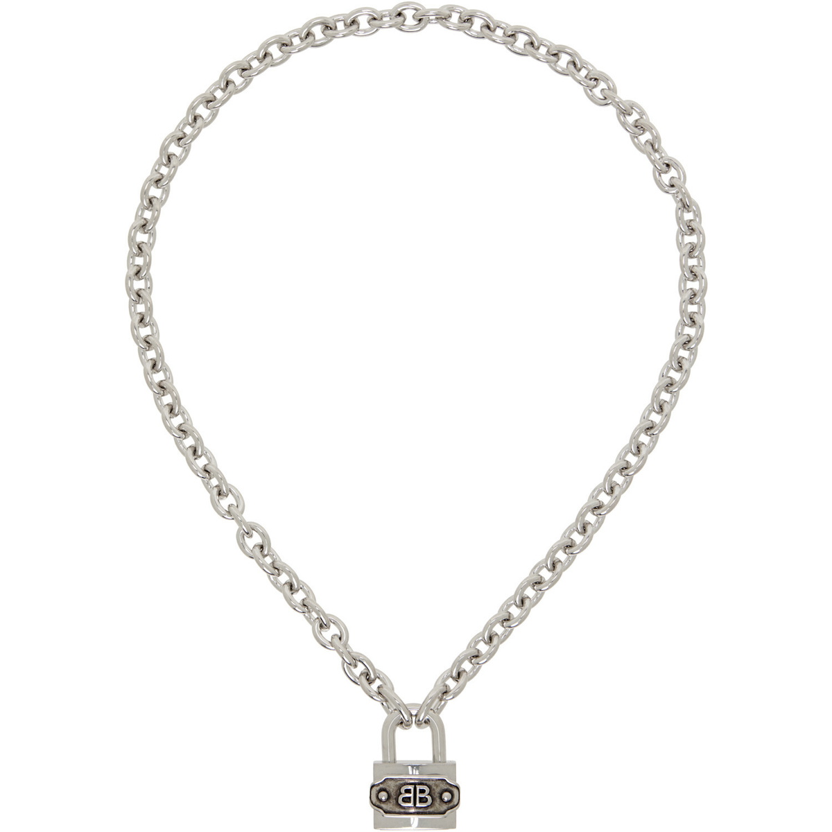 Balenciaga Bb Padlock Necklace