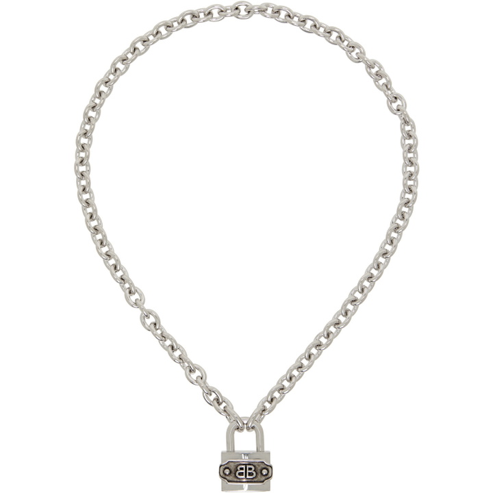Photo: Balenciaga Bb Padlock Necklace