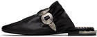 Toga Pulla SSENSE Exclusive Black Square Toe Slippers