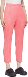 Pleats Please Issey Miyake Pink Bouquet Colors Trousers