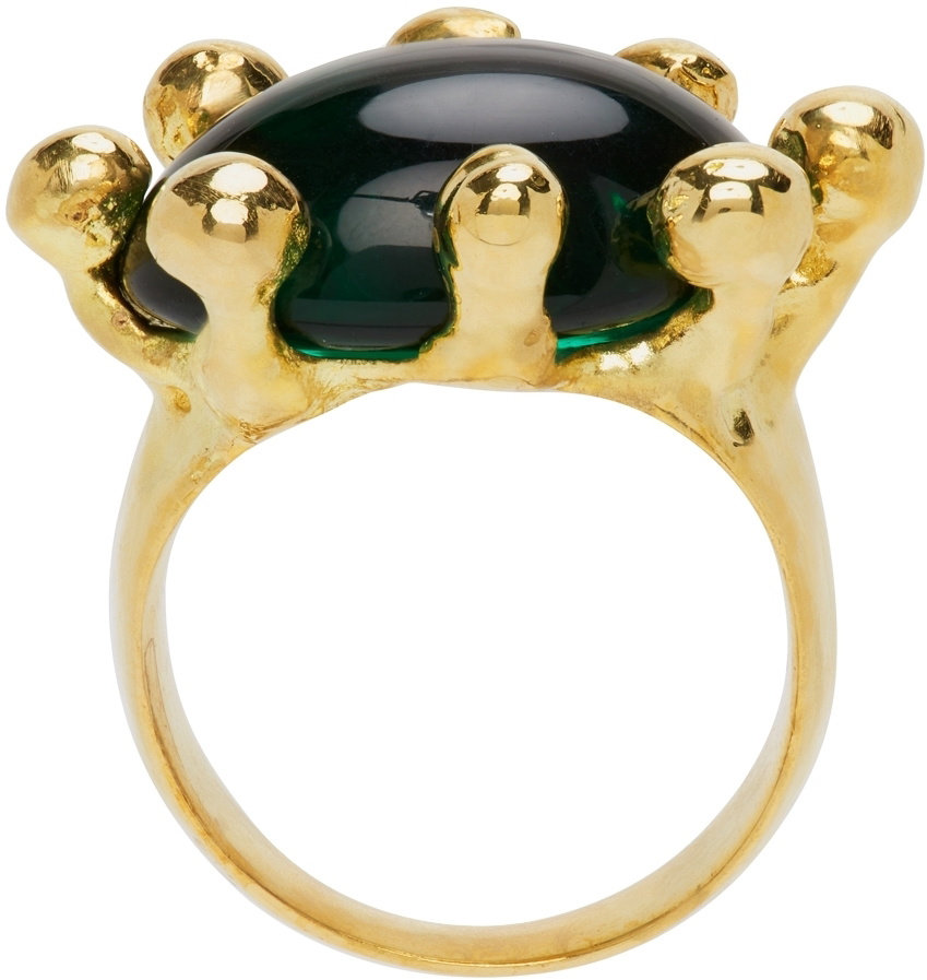 Mondo Mondo Gold & Green Diva Ring Mondo Mondo