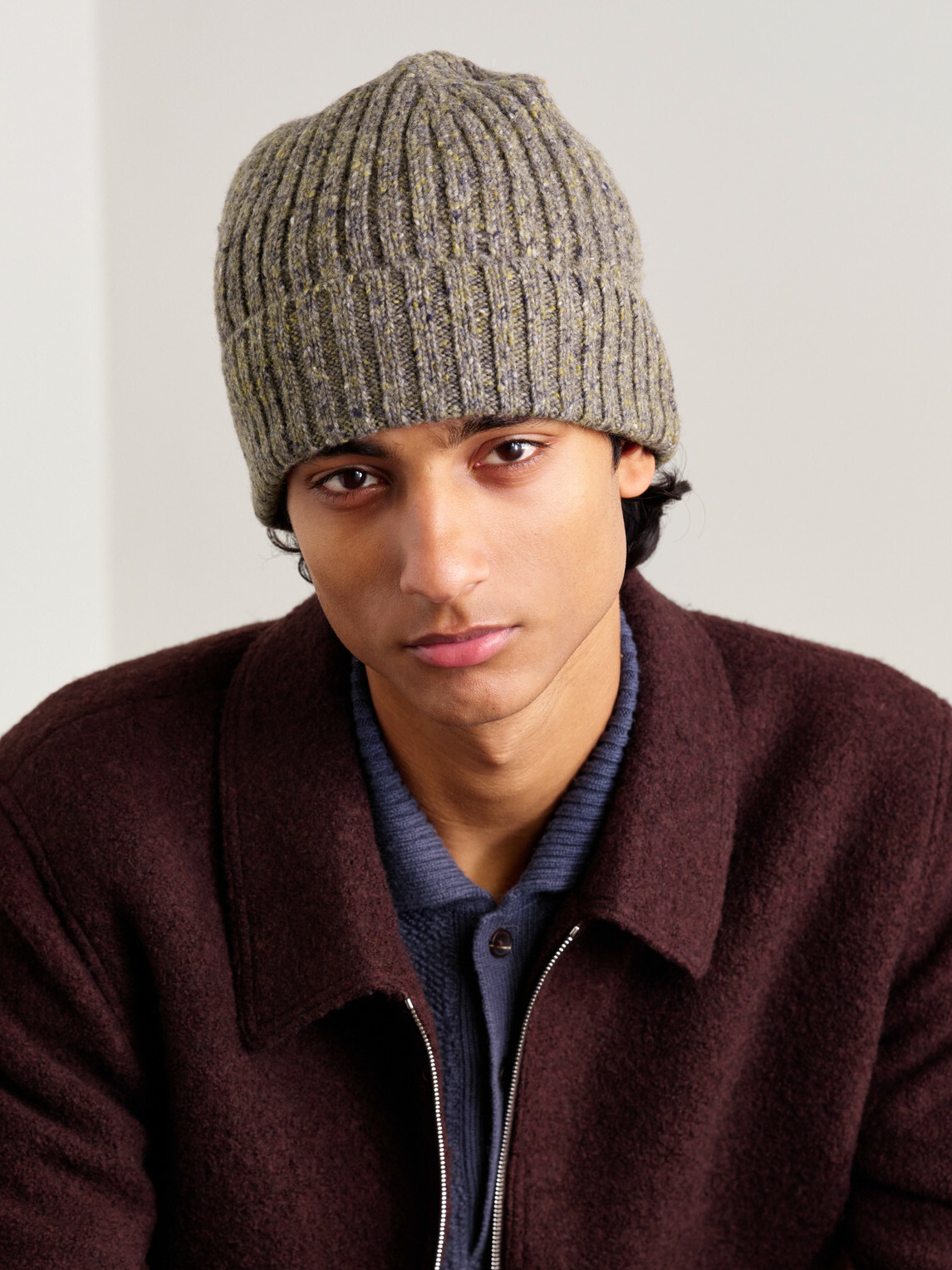 Hartford - Ribbed Wool-Blend Beanie