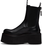 R13 Black Double Stack Chelsea Boots