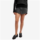 Our Legacy Women's Cover Denim Skirt in Overdied Black Chain Twill
