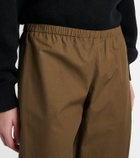 Khaite Roma cotton poplin wide-leg pants