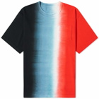 Sacai Men's Tie Dye T-Shirt in Black/Red
