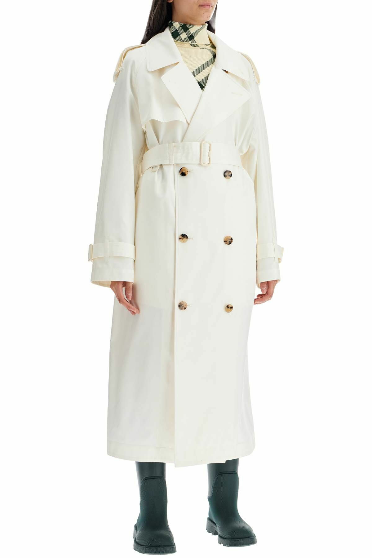 BURBERRY silk trench coat White Burberry