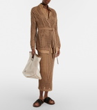Max Mara Gelo open-knit cotton wrap cardigan