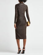 Just Cavalli Womens Midi dress in Gold