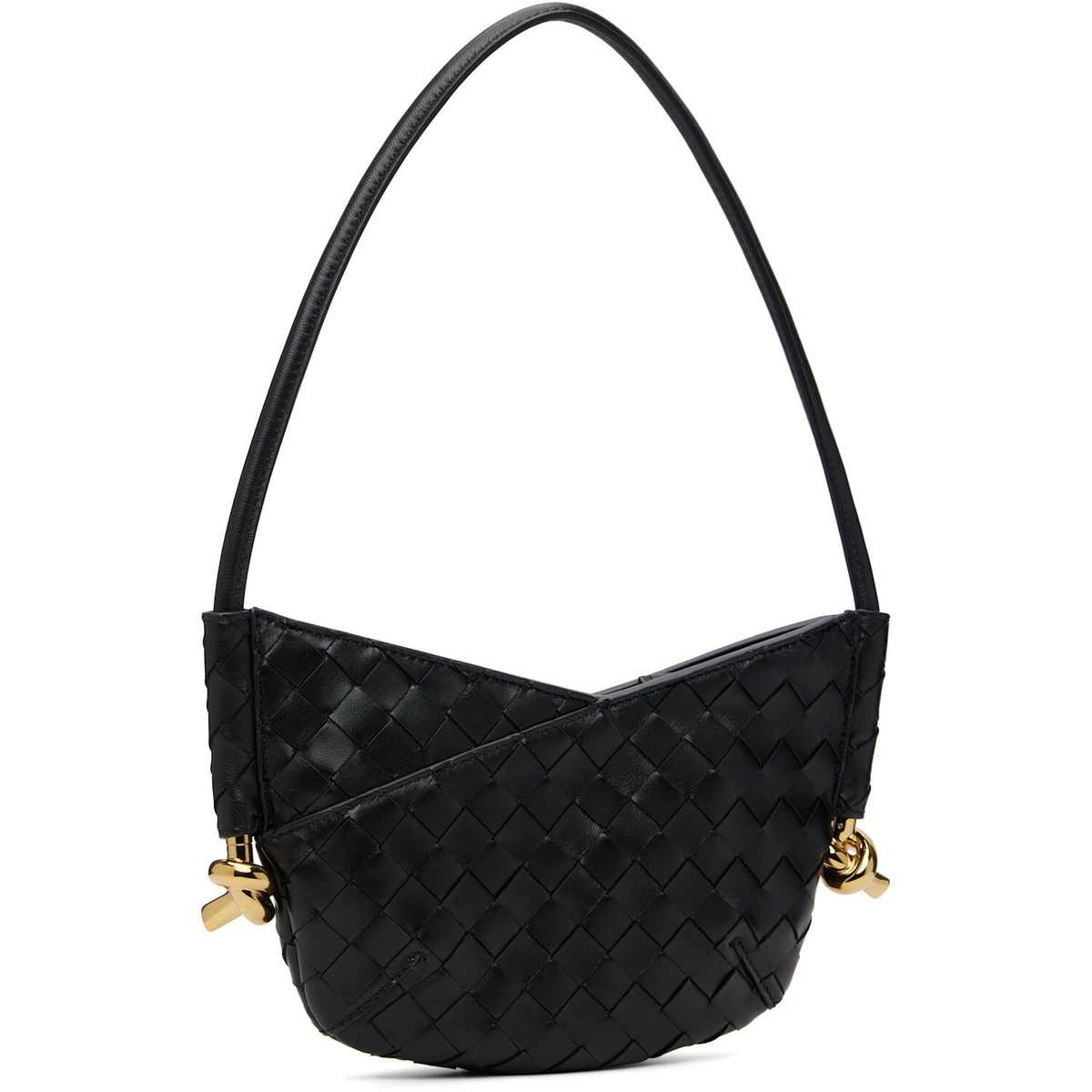 Bottega Veneta Black Solstice Intrecciato Baby Bag