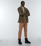 Alanui - Leopard jacquard-knitted cardigan