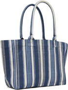 Isabel Marant Navy & White Yenky Zipped Tote
