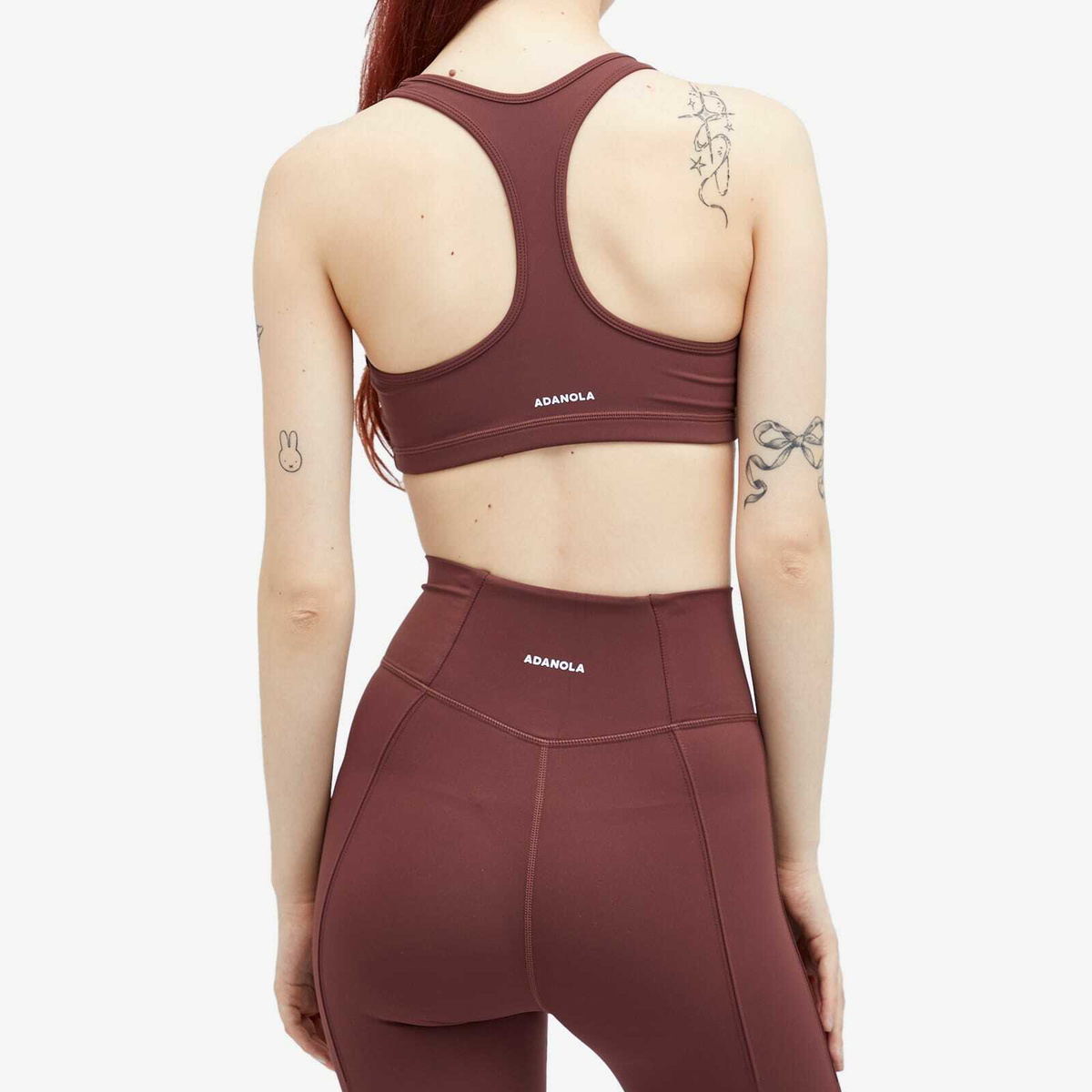 Adanola Women's Ultimate Scoop Neck Bralette in Burgundy