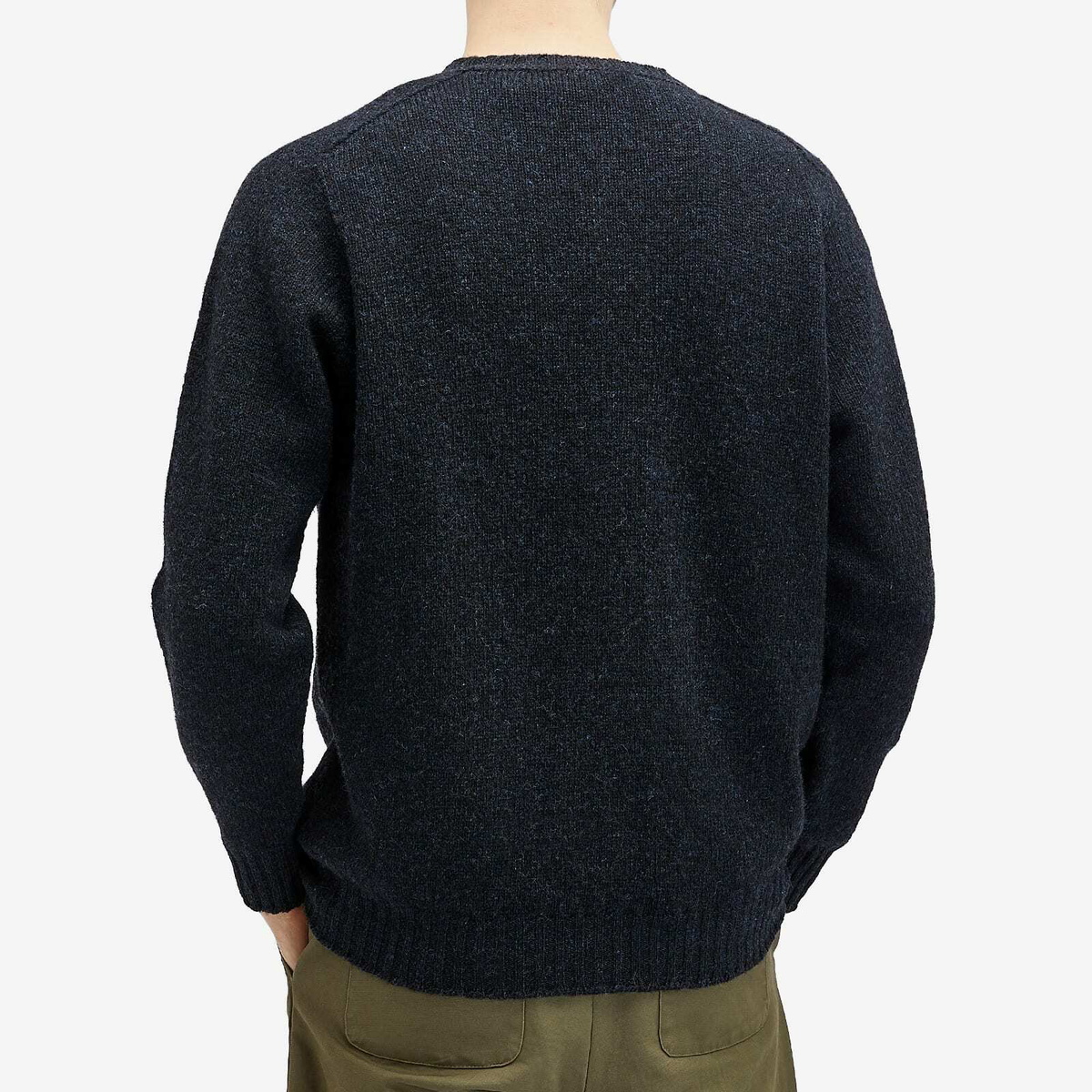 Jamieson's of Shetland Men's Crew Knit in Cosmos