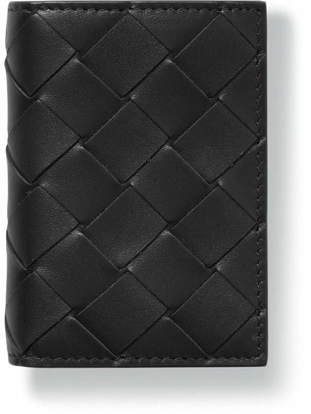 Photo: Bottega Veneta - Intrecciato Leather Trifold Wallet - Black