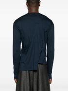 MLGA Blue Asymmetric Cotton T-Shirt