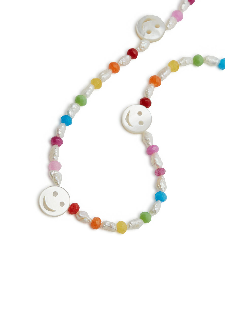 Roxanne First Disco Pearl and Beaded Necklace - Multicoloured 1 - One Size