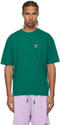 Palm Angels Green Cotton Logo T-Shirt