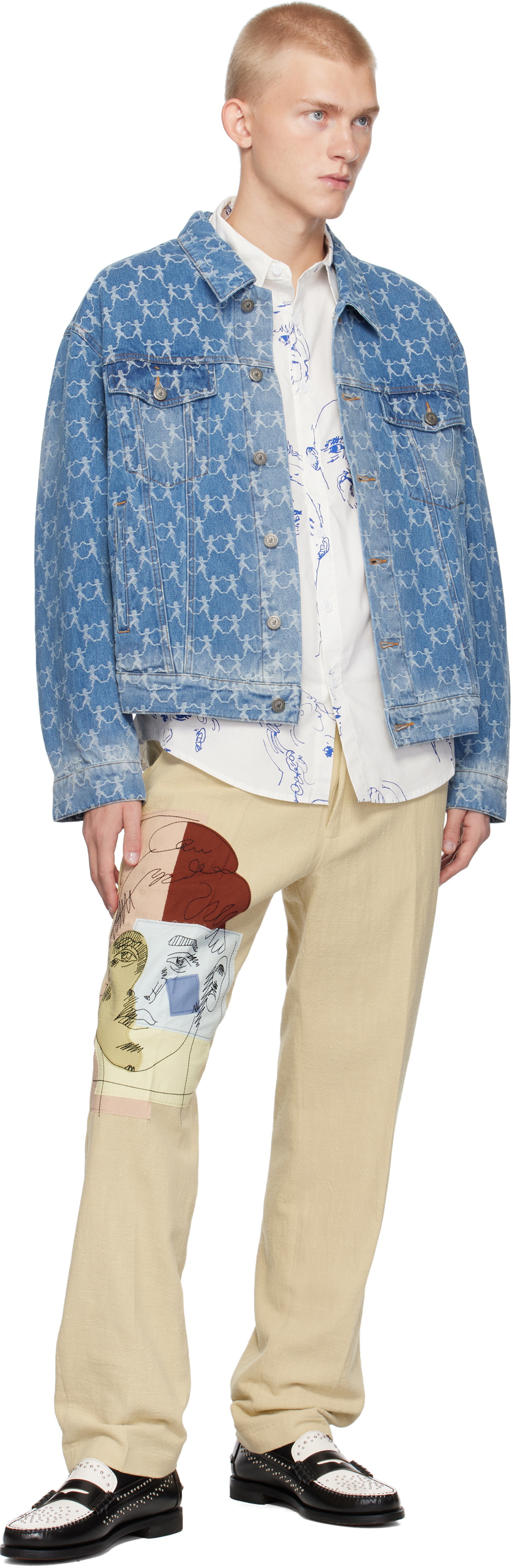 KidSuper Blue Dancing Ladies Denim Jacket
