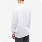 Maharishi Men's Long Sleeve Pointillist Logo T-Shirt in White