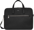 BOSS Black Leather Briefcase