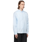 Recto Blue Cotton Logo Shirt