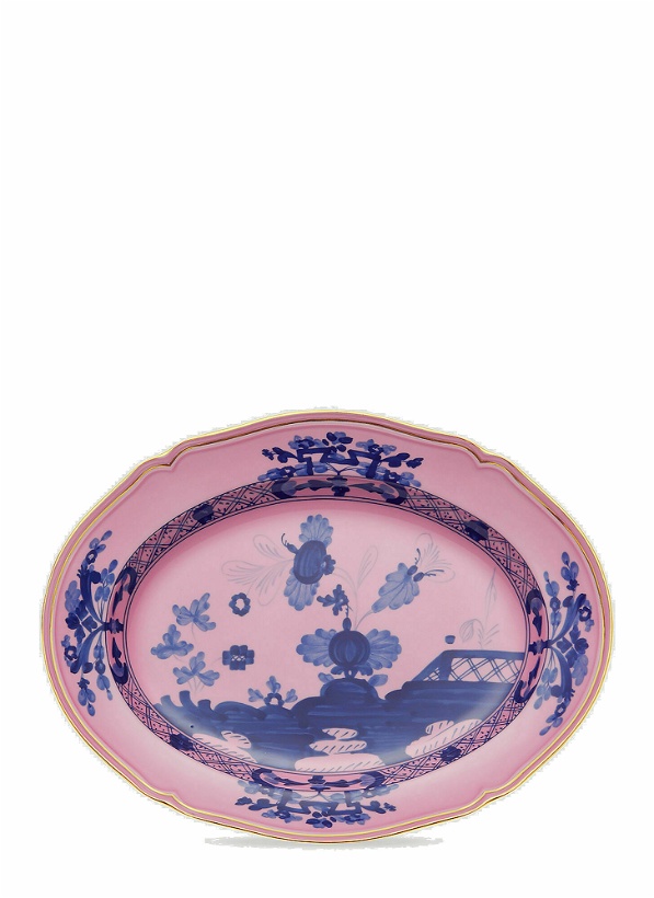 Photo: Oriente Italiano Oval Platter in Pink