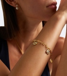 FoundRae Infinite Gratitude, Reverie, and Blossoms 18kt gold bracelet with gemstones