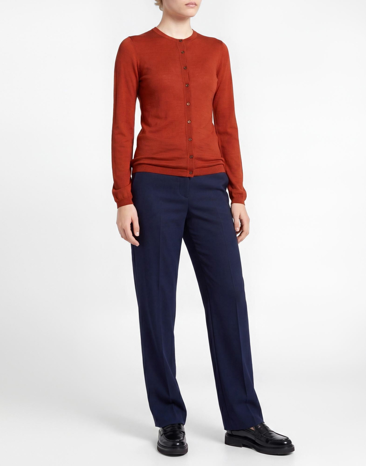 Malo Womens Cardigan Rust
