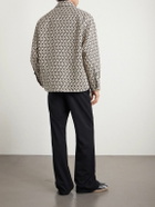 Valentino Garavani - Toute La V Cotton-Blend Jacquard Jacket - Neutrals