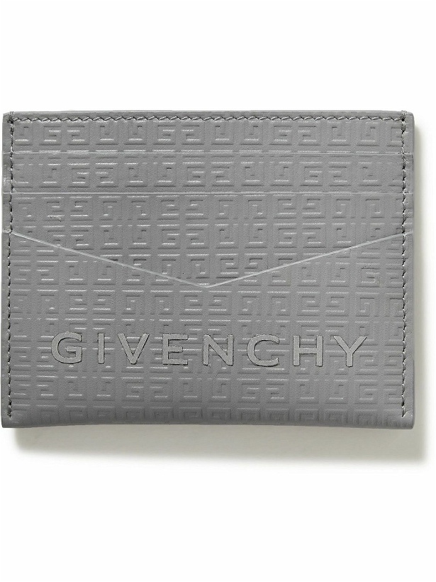 Photo: Givenchy - Appliquéd Logo-Embossed Leather Cardholder