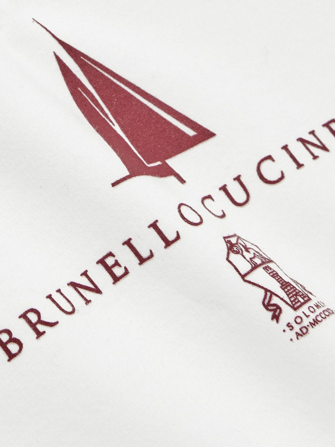 Brunello Cucinelli - Logo-Print Cotton-Blend Jersey Sweatshirt - White