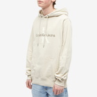 Calvin Klein Men's Monologo Hoody in Classic Beige