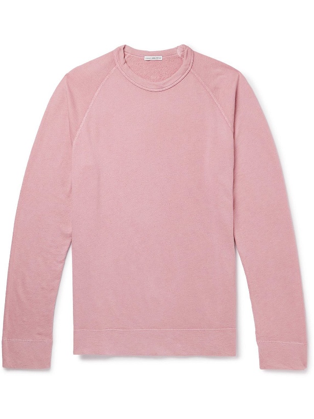 Photo: James Perse - Loopback Supima Cotton-Jersey Sweatshirt - Pink