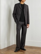 The Row - Mista Straight-Leg Virgin Wool and Mohair-Blend Trousers - Brown