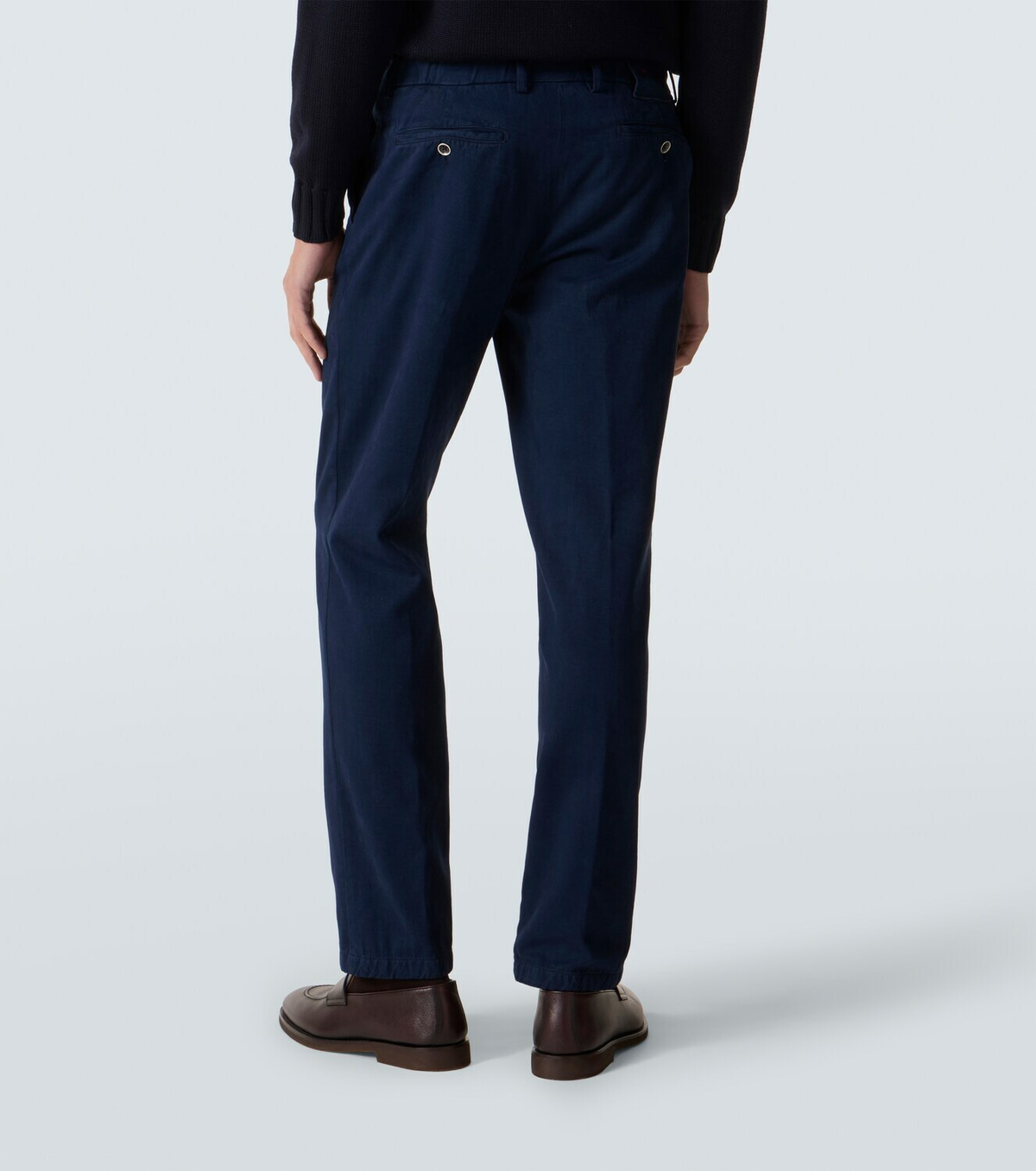 Kiton Cotton and cashmere chinos