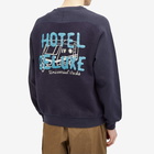 Universal Works Men's Hotel Deluxe Crew Sweatshirt in Navy