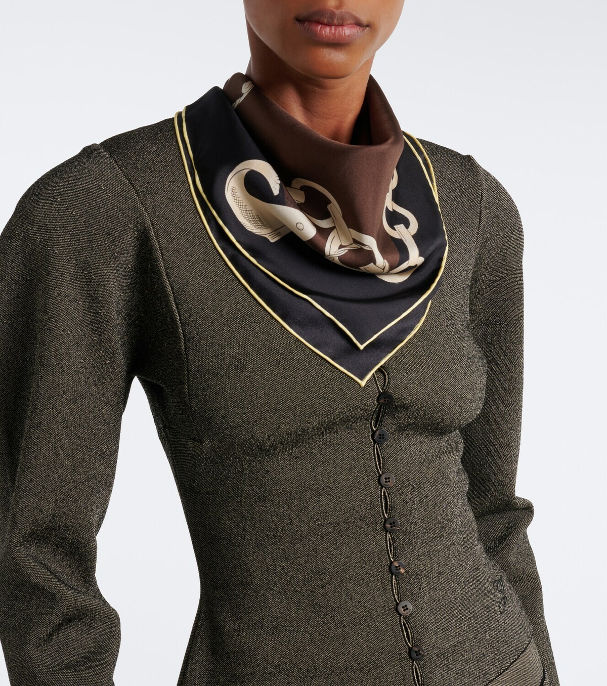 Jacquemus Pampille silk scarf