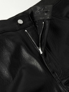 Enfants Riches Déprimés - Panelled Straight-Leg Leather Trousers - Black