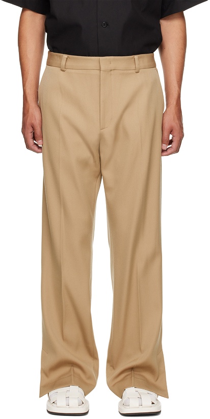 Photo: Recto Beige Flare Trousers