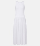 Velvet Amelia cotton-blend midi dress